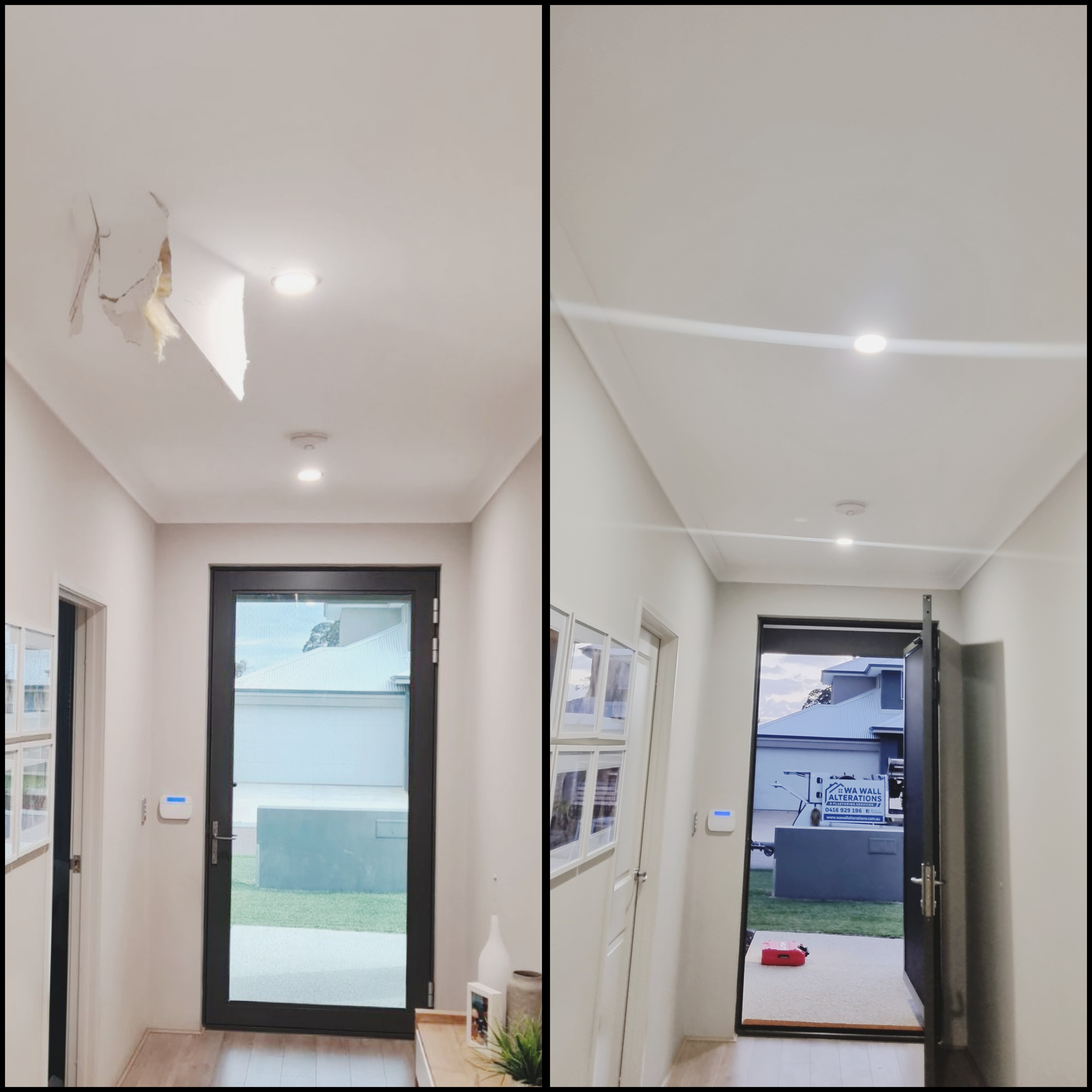 celling repair and paint
